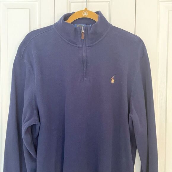Polo Ralph Lauren Estate Rib Mock Neck 1/4 Zip Better Cotton Pullover Sweater - Picture 4 of 11